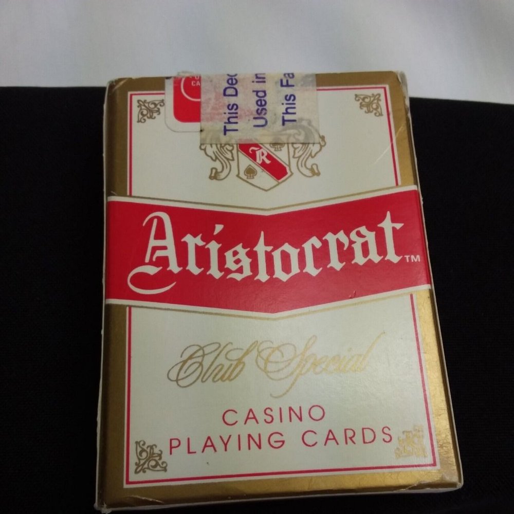 Retired Playing Cards Aristocrat Sahara Hotel Casino Las Vegas Sealed Red Box